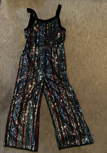 Showy Sequin Pants suit