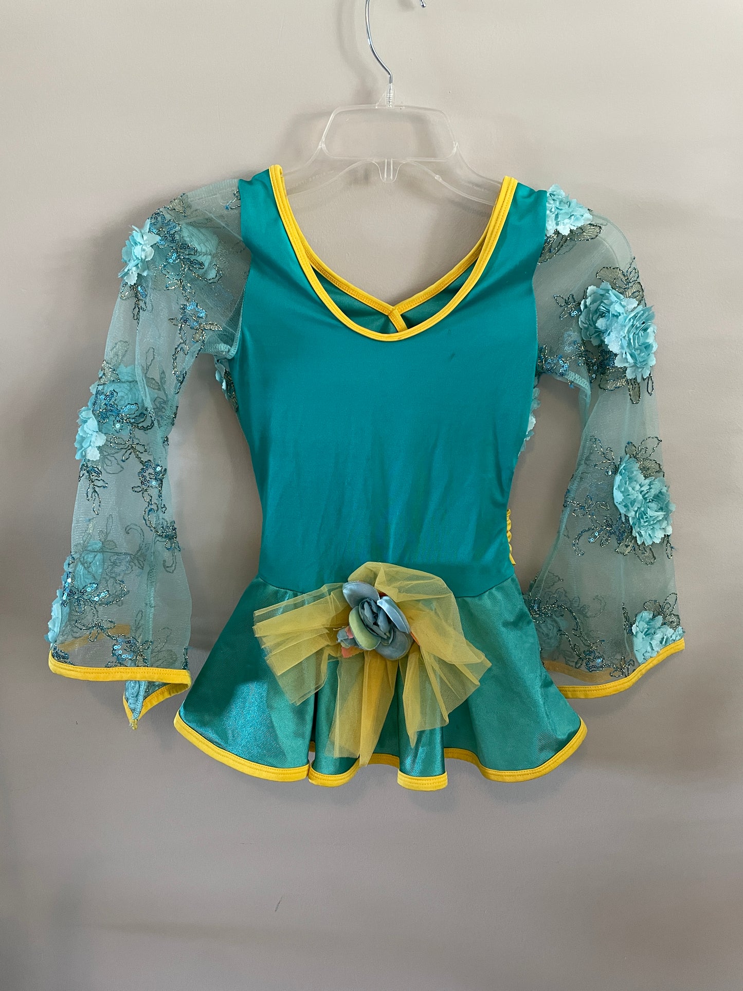 Custom made Ice Skating biketard dress