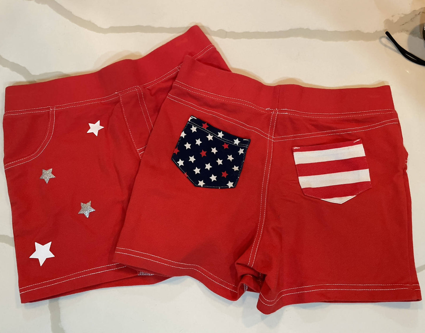 4th of July shorts set for twins