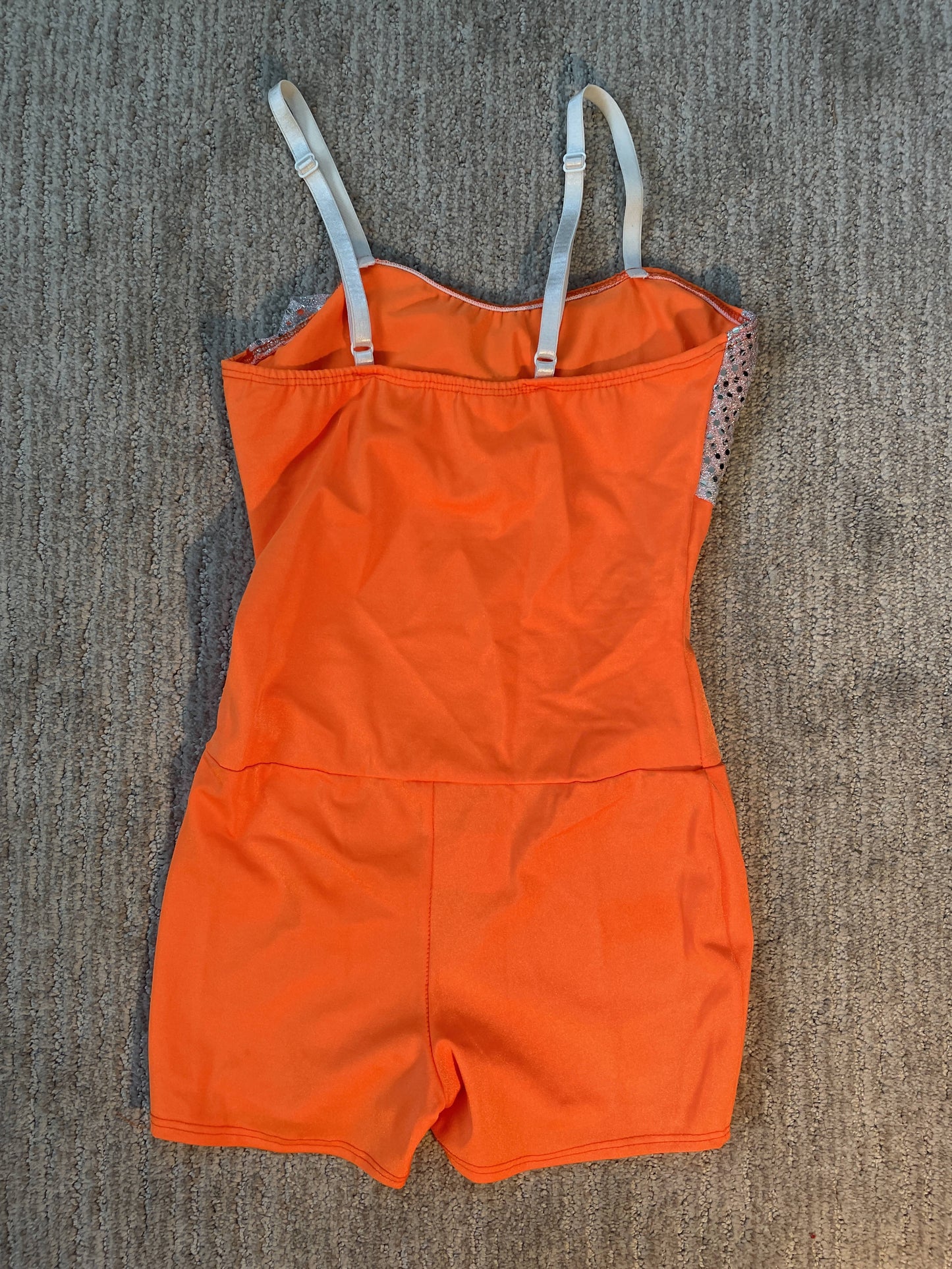 Dansco Fina Orange Jubilee shorts set and skirt