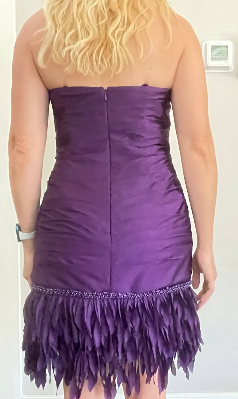 Feather Flair Cocktail Dress