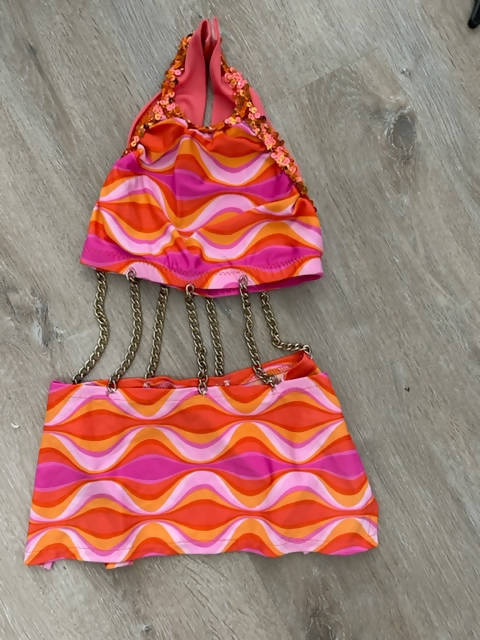 70s Pink Go Go Dress