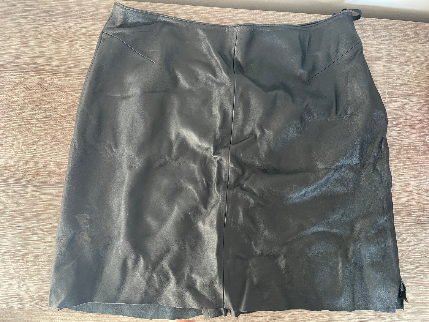 Black Leather Skirt by Wilson's Leather