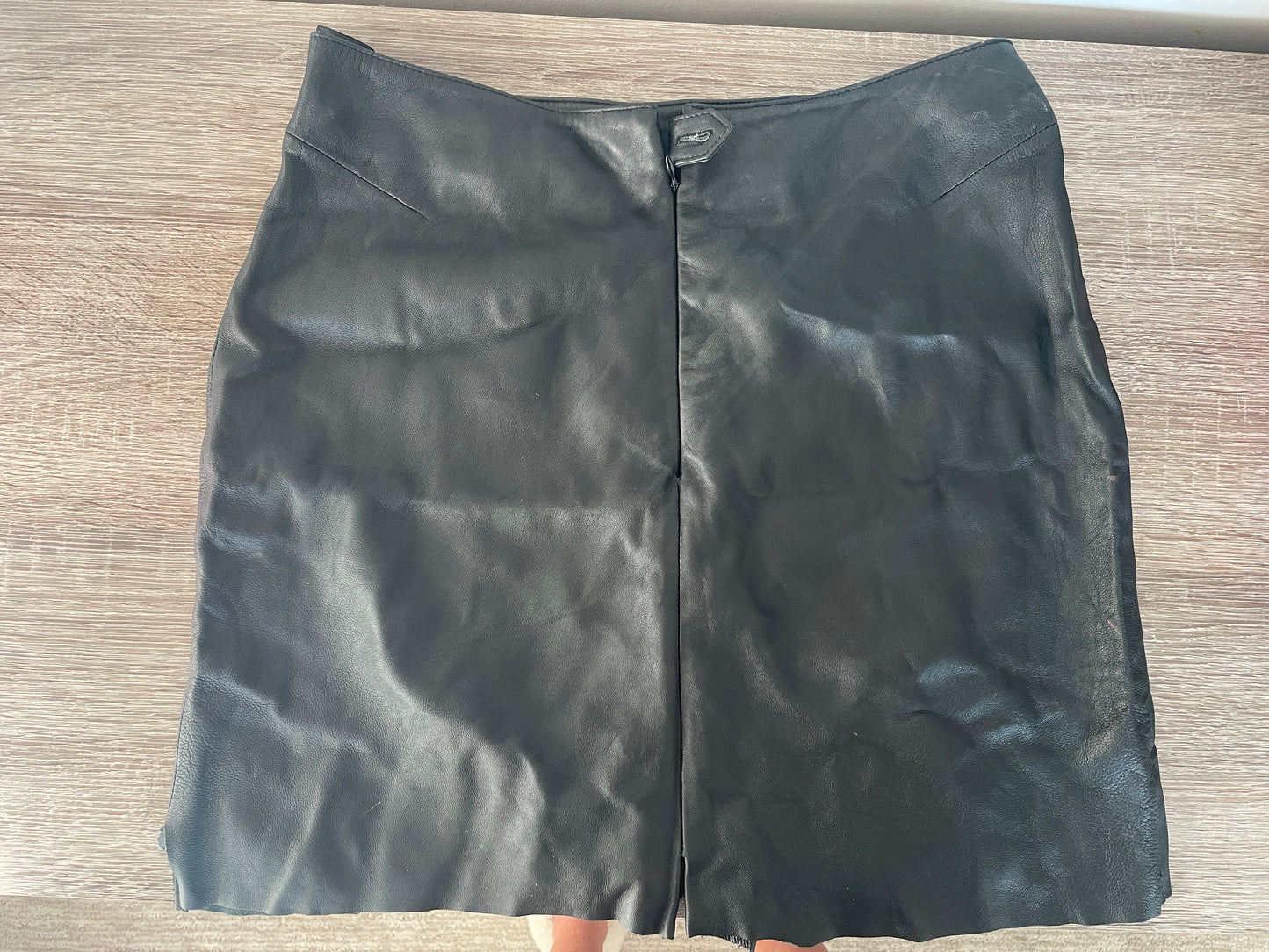 Black Leather Skirt by Wilson's Leather