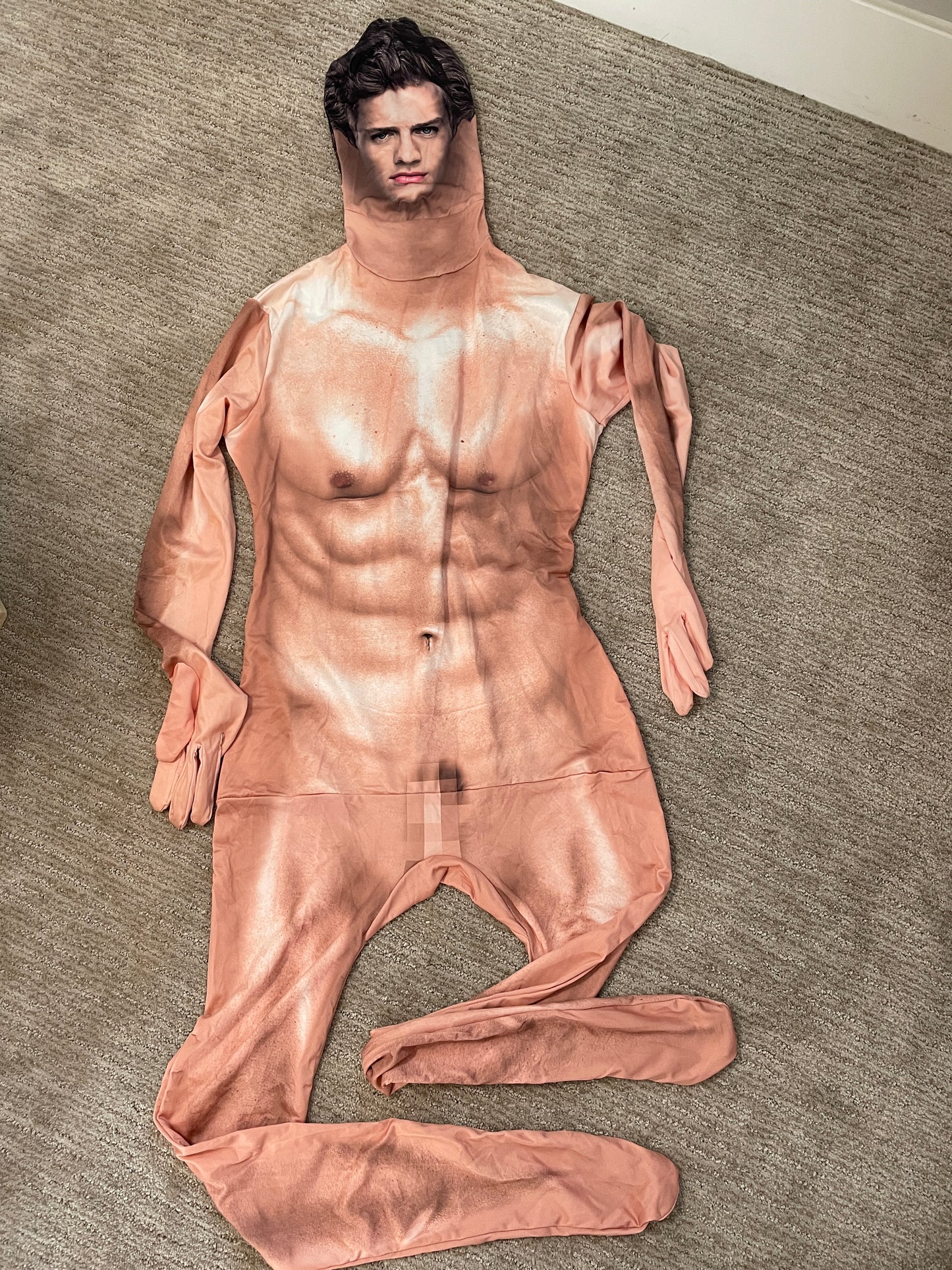 MorphSuits Naked Censored Sexy Man