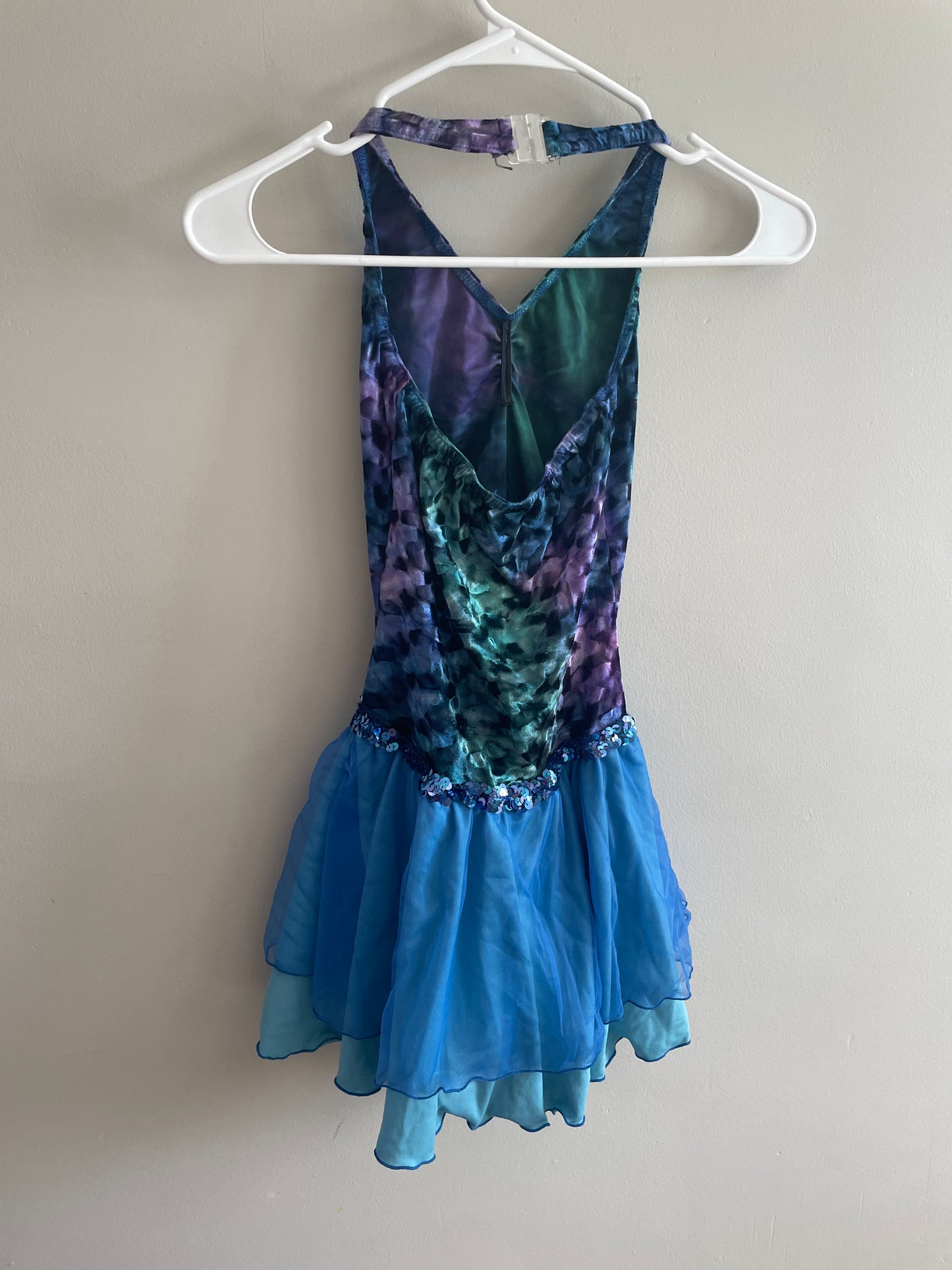 Mermaid Dance or Ice Skating 1-piece with leotard bottoms