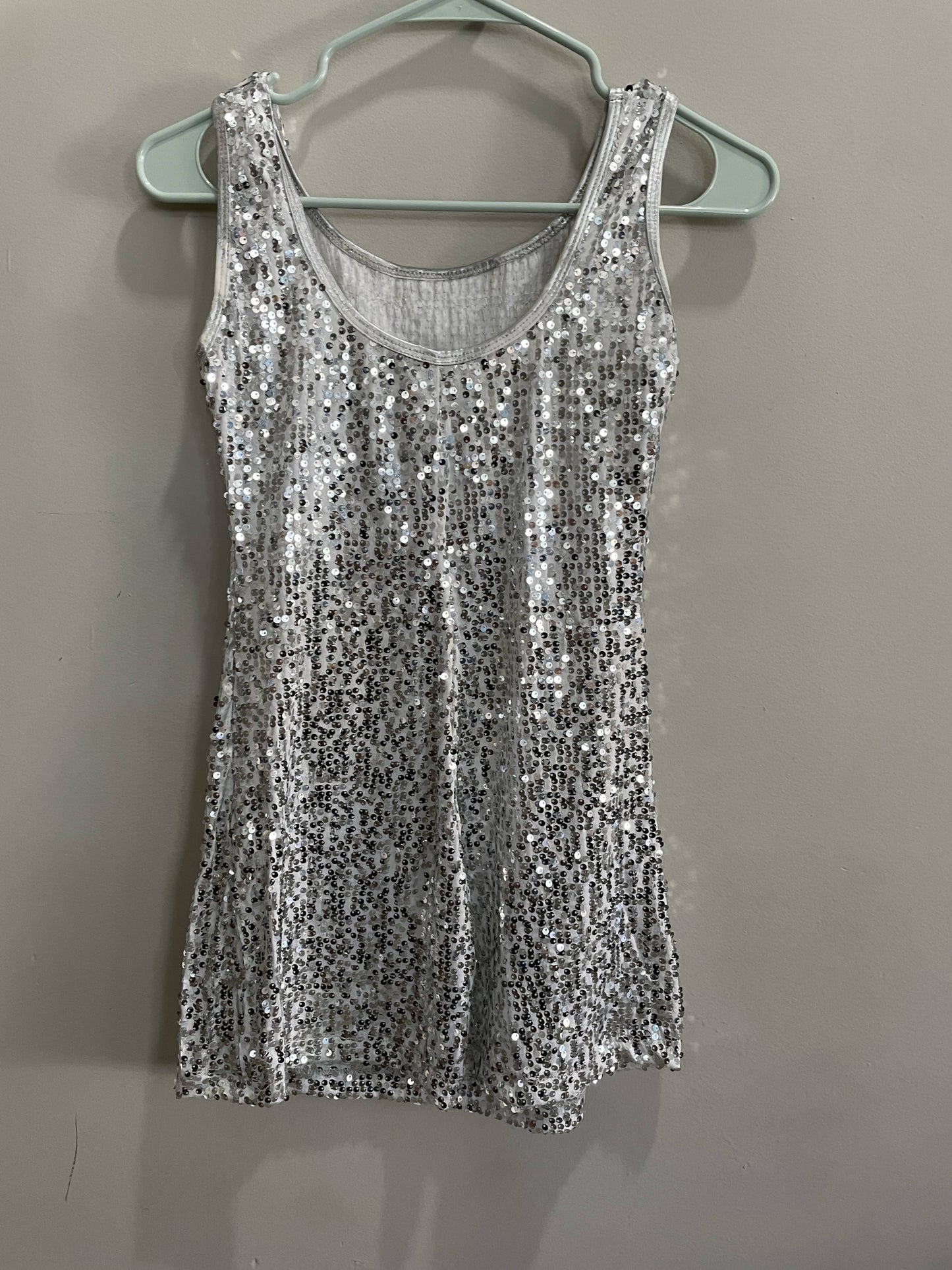 Silver Sequin Cabaret dress