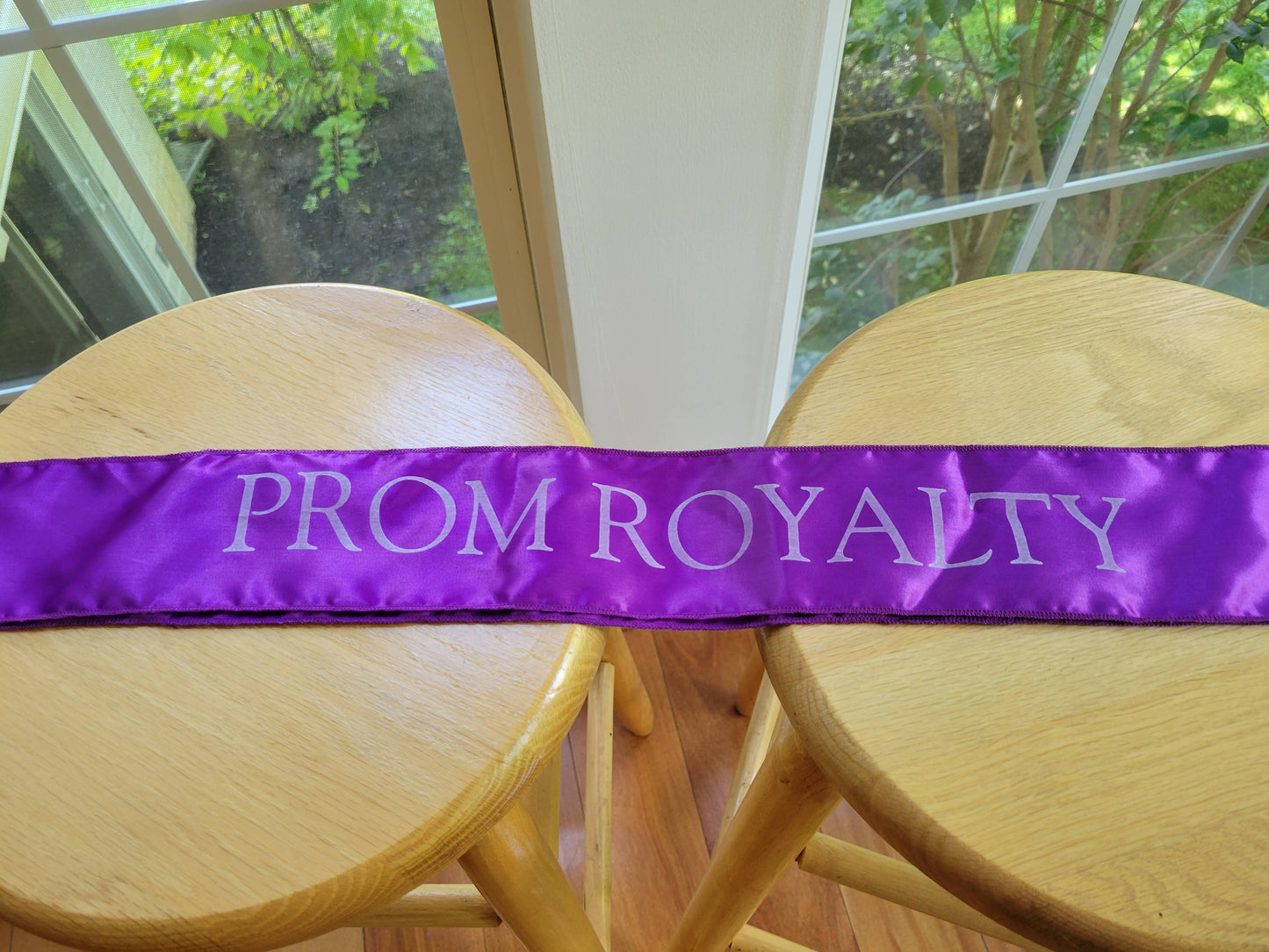Purple Prom Royalty Sash
