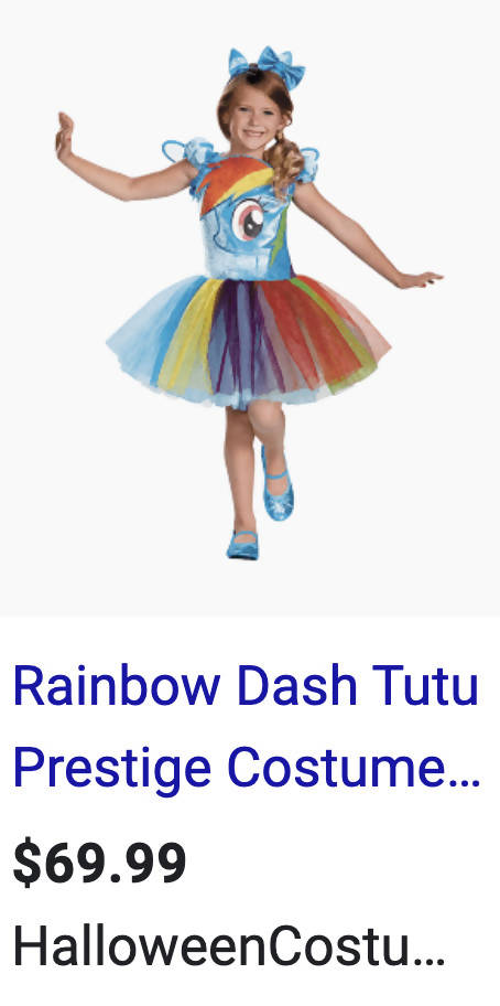 Rainbow Dash My Little Pony Tutu dress