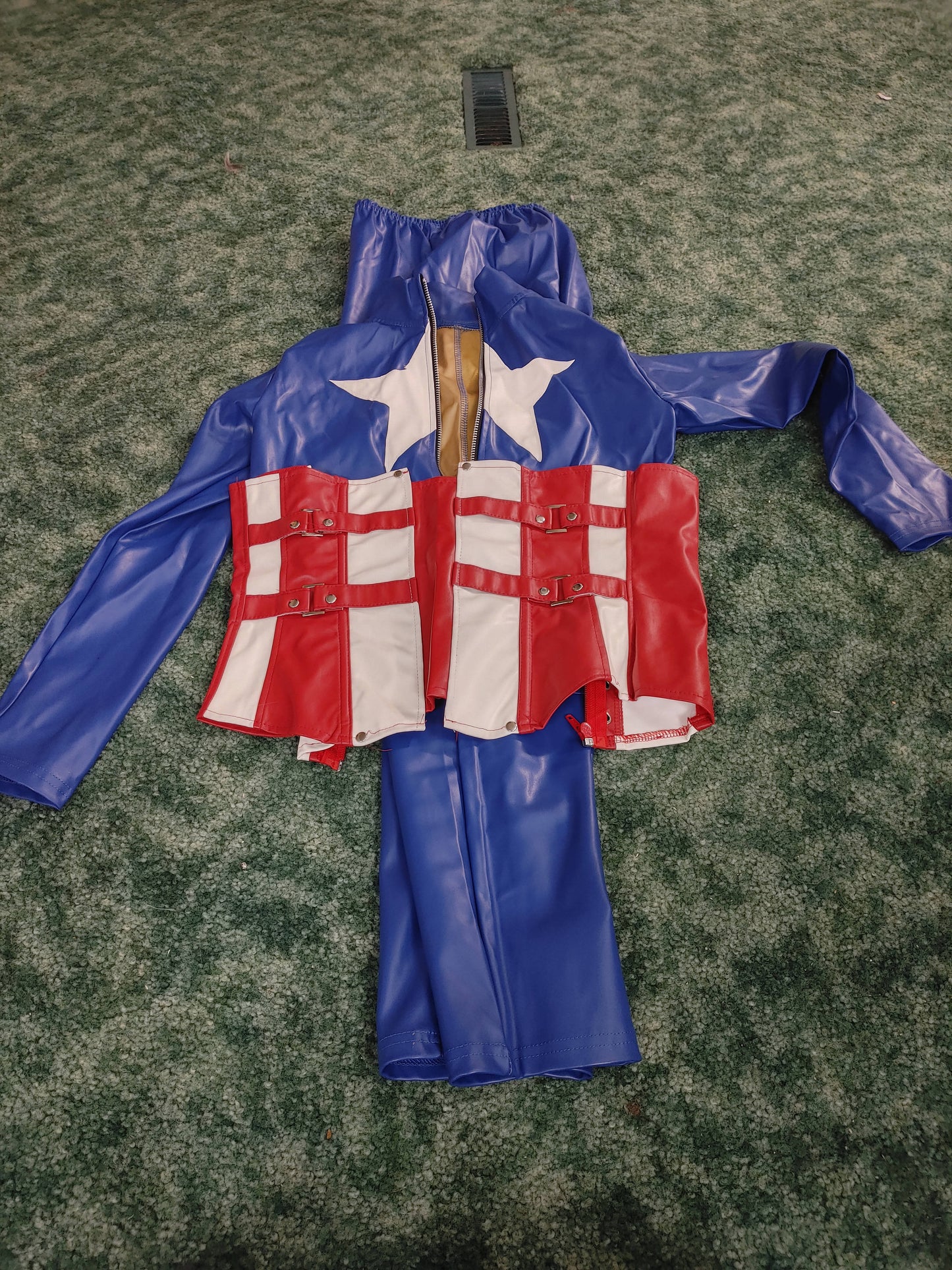 Female Captain America inspired costume