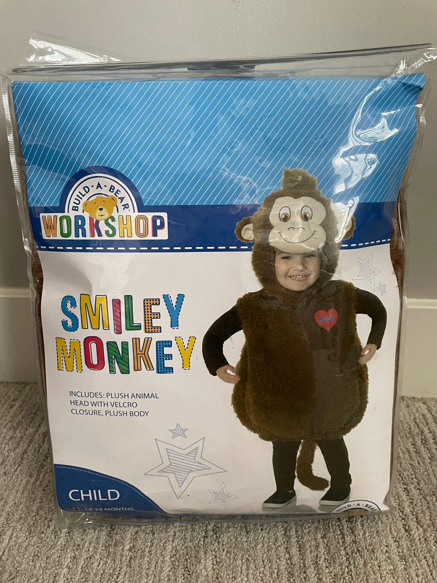 Smiley Monkey children's costume by Build-a-Bear Workshop
