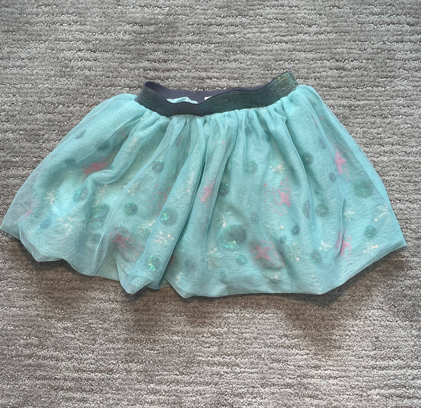 Puffy glitter skirt