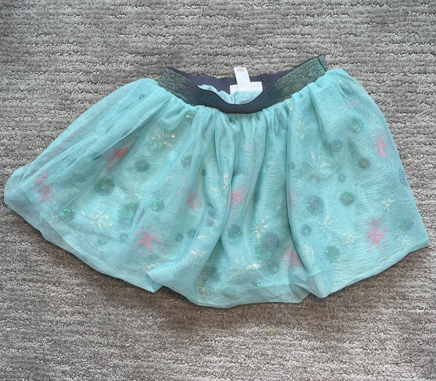 Puffy glitter skirt