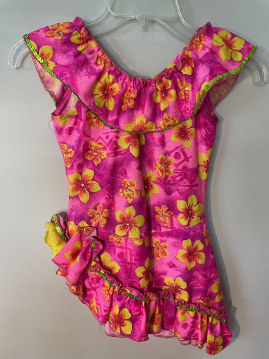 Hawaiian Pink Leotard dress